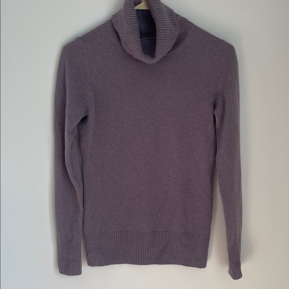 J. Crew 💯%Cashmere Women's Purple Turtleneck Sweater